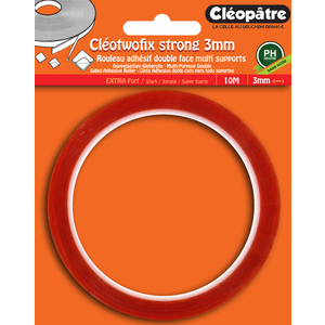 CLEOTWOFIX ADHÃ‰SIF DOUBLE FACE EXTRA FORT 3MMX10M