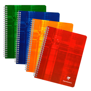 CLAIREFONTAINE CAHIER 17X22 100P 5X5 90G RELIURE INTÉGRALE